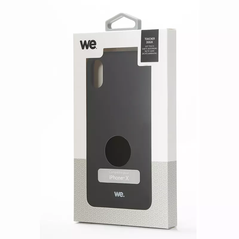 We Coque de protection SILICONE APPLE IPHONE X Noir