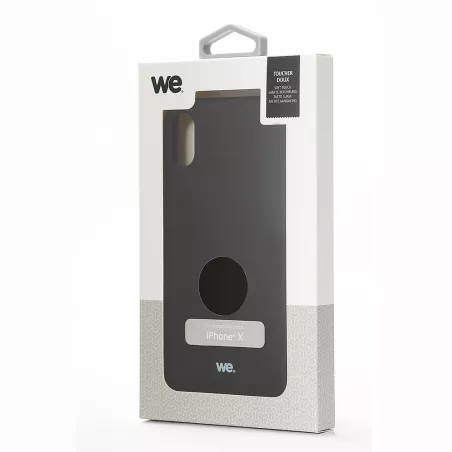 We Coque de protection SILICONE APPLE IPHONE X Noir