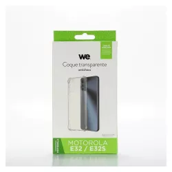WE Coque de protection TPU MOTOROLA E32 Transparent: Anti-chocs - ultra résistant semi-rigide - apparence du téléphone conservée