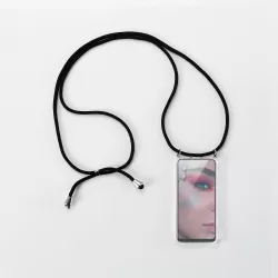 We coque de protection AVEC TOUR DE COU APPLE IPHONE 6/7/8/SE 2020 Noir