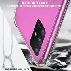 We coque de protection AVEC TOUR DE COU APPLE IPHONE 6/7/8/SE 2020 Noir