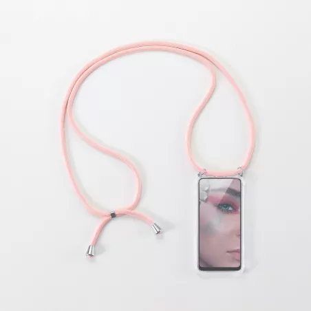 We coque de protection AVEC TOUR DE COU APPLE IPHONE 6/7/8/SE 2020 Rose