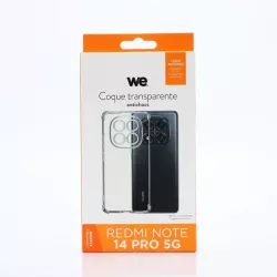 WE Coque de protection TPU XIAOMI REDMI NOTE 14 PRO 5G Transparent