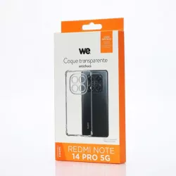 WE Coque de protection TPU XIAOMI REDMI NOTE 14 PRO 5G Transparent