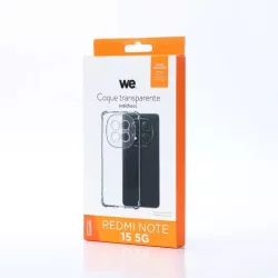 WE Coque de protection TPU XIAOMI REDMI NOTE 15 4G/5G Transparent