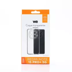 WE Coque de protection TPU XIAOMI REDMI NOTE 15 PRO + 5G Transparent
