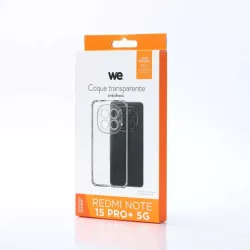 WE Coque de protection TPU XIAOMI REDMI NOTE 15 PRO + 5G Transparent