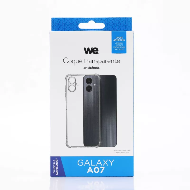 WE Coque de protection TPU SAMSUNG GALAXY A07 Transparent