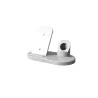WE Dock de charge Apple 3-en-1 pour iPhone / AirPods / Apple Watch Induction 15W / 2W Câble USB/USB-C inclus / blanc