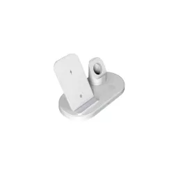 WE Dock de charge Apple 3-en-1 pour iPhone / AirPods / Apple Watch Induction 15W / 2W Câble USB/USB-C inclus / blanc