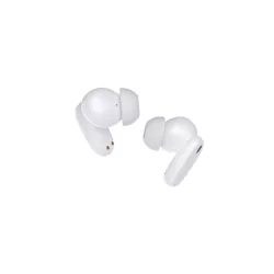 Ecouteurs CLAYRA sans-fil intra, coque transparente, indicateur de charge, ANC, BT V6.0, blanc