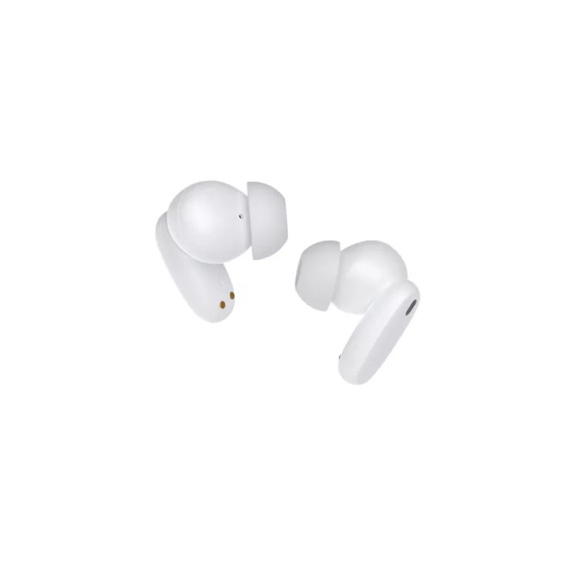 Ecouteurs CLAYRA sans-fil intra, coque transparente, indicateur de charge, ANC, BT V6.0, blanc