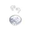 Ecouteurs CLAYRA sans-fil intra, coque transparente, indicateur de charge, ANC, BT V6.0, blanc