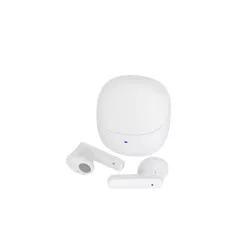 Ecouteurs sans fil FUZE - Bluetooth 5.4, batterie intégrée 30mAh + Boitier de recharge 300mAh, micro intégré, blanc
