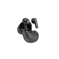 Ecouteurs sans fil FUZE - Bluetooth 5.4, batterie intégrée 30mAh + Boitier de recharge 300mAh, micro intégré, noir