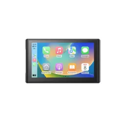 Ecran Carplay & Android auto 7'' - Support magnétique - Chargeur allume cigare et cable d'alimentation inclus