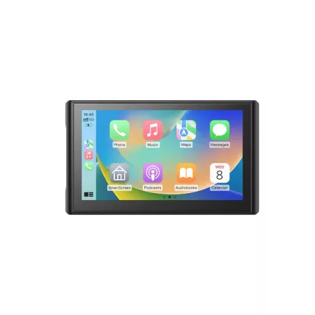 Ecran Carplay & Android auto 7'' - Support magnétique - Chargeur allume cigare et cable d'alimentation inclus