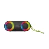 Enceinte BT RMS 5W*2 , lecteur USB/Micro SD, Aux IN, Radio FM, batterie rechargeable de 3000mAh, IP65 , jeu de lumière…