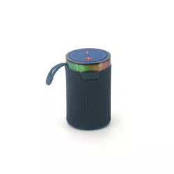 Enceinte bluetooth 36W, lecteur de cartes micro SD, batterie rechargeable 1200mAh, jeu de lumière, dragonne, 80*80*130mm