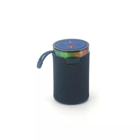 Enceinte bluetooth 36W, lecteur de cartes micro SD, batterie rechargeable 1200mAh, jeu de lumière, dragonne, 80*80*130mm