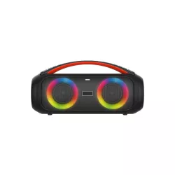 Enceinte de soirée BT RMS 26W , lect USB/Micro SD, Aux IN, Micro IN, Radio FM, 4500mAh, IPX5, jeu de lumière, poignée de…