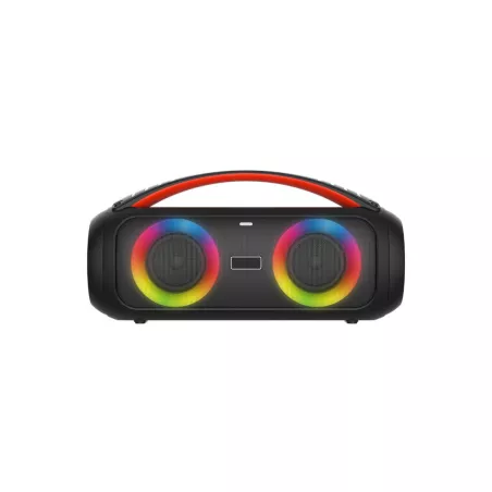 Enceinte de soirée BT RMS 26W , lect USB/Micro SD, Aux IN, Micro IN, Radio FM, 4500mAh, IPX5, jeu de lumière, poignée de…