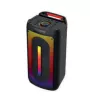 Enceinte de soirée BT RMS 26W , lect USB/Micro SD, Aux IN, Micro IN, Radio FM, 4500mAh, jeu de lumière, poignée de transport…