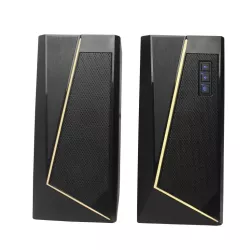 Enceinte PC WE 2.0 2 x 3W RMS Connexion Bluetooth, LED RGB Port USB, Jack stéréo 3.5 mm Interrupteur on/off