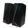 Enceinte PC WE 2.0 2 x 3W RMS Connexion Bluetooth, LED RGB Port USB, Jack stéréo 3.5 mm Interrupteur on/off