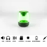 Pack d'enceinte BT 2pcs WE, 5W*2 BT 5,0, Lecteur de carte Micro SD Batterie 1000mAh/pc, Aux in TWS, effect LED, noir