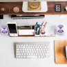 Pack d'enceinte BT 2pcs WE, 5W*2 BT 5,0, Lecteur de carte Micro SD Batterie 1000mAh/pc, Aux in TWS, effect LED, noir