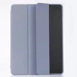 Etui folio WE pour tablette iPad 10.2 - Coloris violet/lila - Fonction support - Dos transparent - Support stylet - 7/8/9 GEN