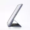 Etui folio WE pour tablette iPad 10.2 - Coloris violet/lila - Fonction support - Dos transparent - Support stylet - 7/8/9 GEN