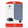 Etui folio WE pour tablette iPad 10.2 - Coloris violet/lila - Fonction support - Dos transparent - Support stylet - 7/8/9 GEN