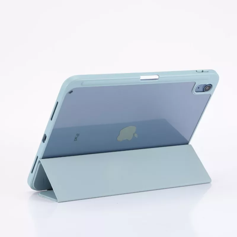 Etui folio WE pour tablette iPad 10.9" (iPad 10 2022 / iPad 11 2025 / iPad 12 2026) - Coloris Bleu - Fonction support - Dos…