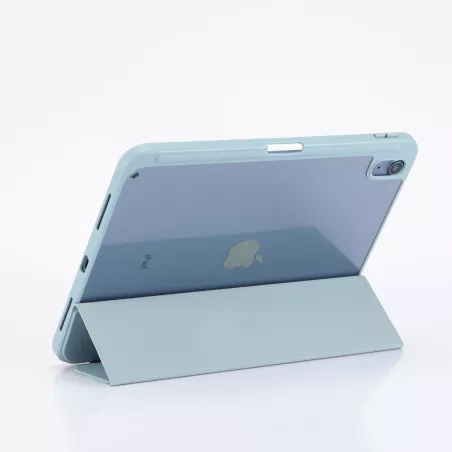 Etui folio WE pour tablette iPad 10.9" (iPad 10 2022 / iPad 11 2025 / iPad 12 2026) - Coloris Bleu - Fonction support - Dos…