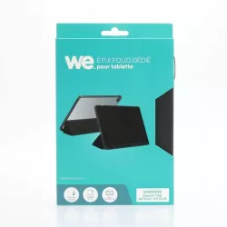 Etui folio WE pour tablette Samsung Galaxy Tab A9+ 2023/2025 // A11+ 11 2025 - Coloris noir - Fonction support - Dos…