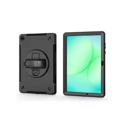 WE Etui antichocs pour Samsung Galaxy Tab A11+ 11" 2025 avec poignée rotative, porte-stylet, protection écran, fonction…