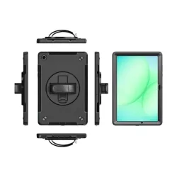 WE Etui antichocs pour Samsung Galaxy Tab A11+ 11" 2025 avec poignée rotative, porte-stylet, protection écran, fonction…