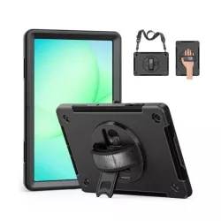 WE Etui antichocs pour Samsung Galaxy Tab A11+ 11" 2025 avec poignée rotative, porte-stylet, protection écran, fonction…