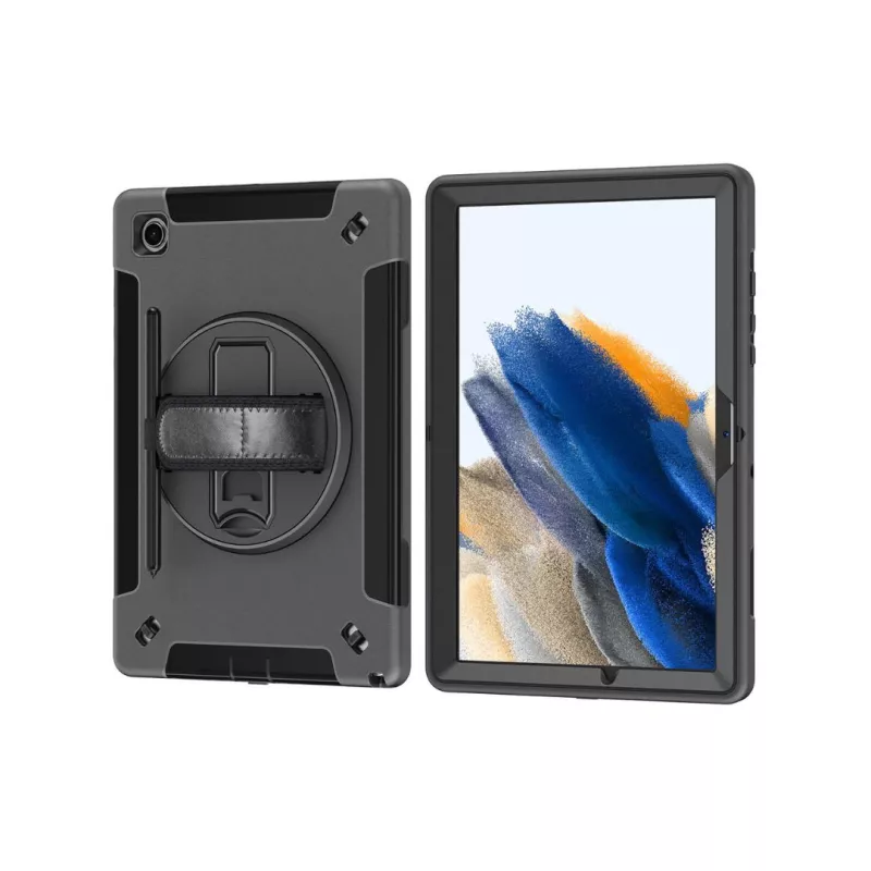 WE Etui antichocs pour Samsung Galaxy Tab A8 10.5 (2021) avec poignée rotative, porte-stylet, protection écran, fonction…