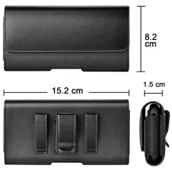 WE Etui de protection MAGNETIQUE UNIVERSEL L jusquà 5.5 - Avec attache ceinture