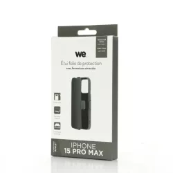 WE Etui folio FERMETURE AIMANTEE APPLE AIPHONE 15 PRO MAX