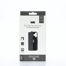 WE Etui folio AIMANTE APPLE IPHONE 16 Noir