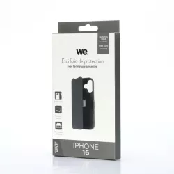 WE Etui folio AIMANTE APPLE IPHONE 16 Noir
