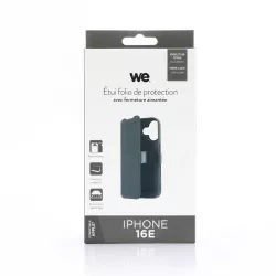 WE Etui folio FERMETURE AIMANTEE IPHONE 16E/17E noir