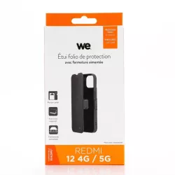 WE Etui folio FERMETURE AIMANTEE XIAOMI REDMI 12 4G / 5G