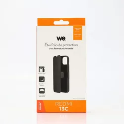 WE Etui folio FERMETURE AIMANTEE XIAOMI REDMI 13C