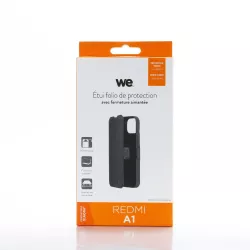 WE Etui folio AIMANTE XIAOMI REDMI A1 / A2 Noir