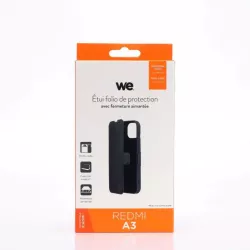 WE Etui folio FERMETURE AIMANTEE XIAOMI REDMI A3